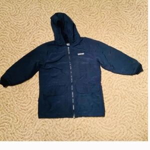 Vintage kids WINTER Jacket hooded very warm Lined 7/8